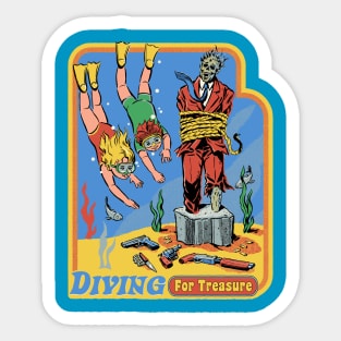 Diving For Treasure Sticker